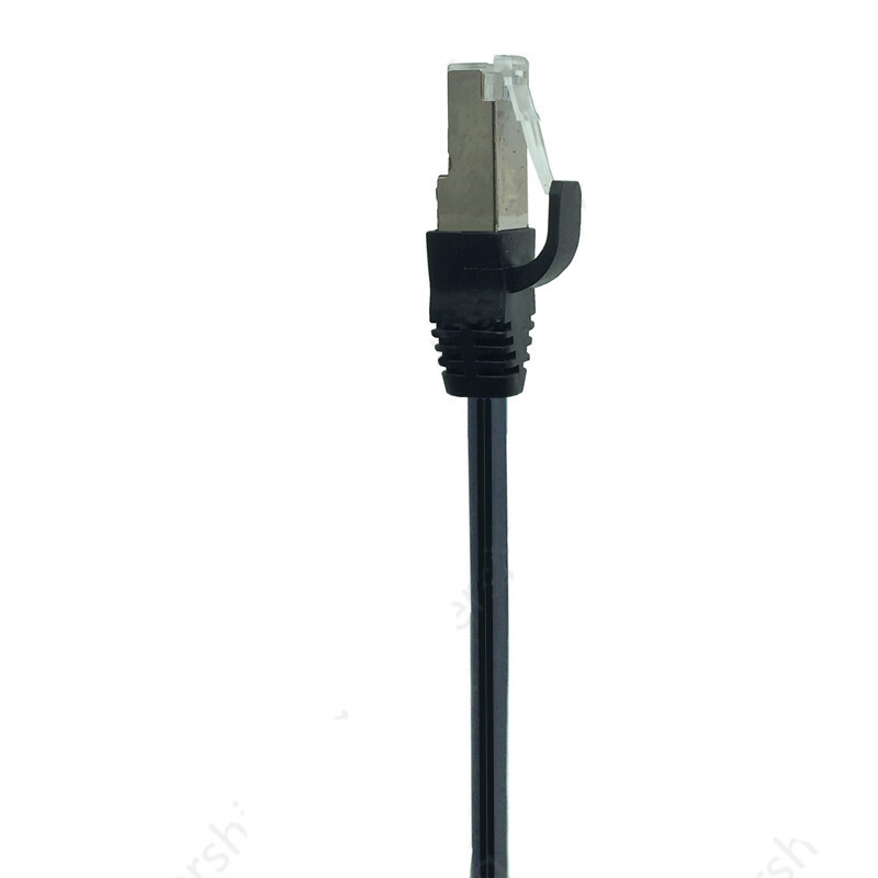 Angle RJ45 Male to Female Screw Panel Mount Ethernet LAN Network Extension Cable