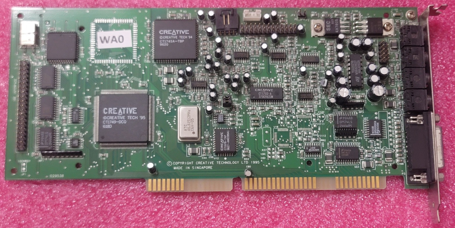 Sound Blaster 16 PROP49Creative Labs ISA 16 CT2950 DOS retro gaming Working #WA8