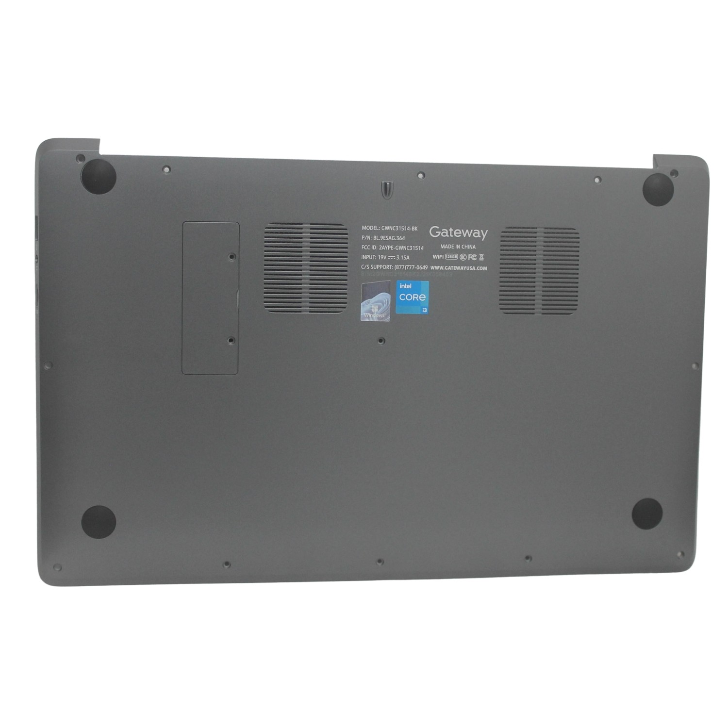 GWNC31514-BK-BASE Gateway Bottom Base Cover Gray Gwnc31514-Bk "GRADE A"