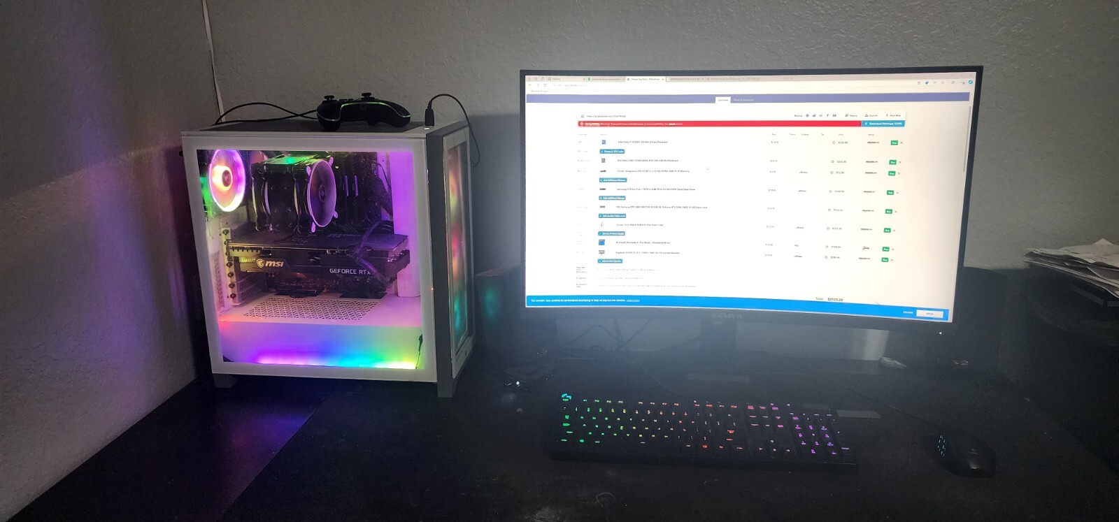 Custom High End Gaming PC w/ Monitor 