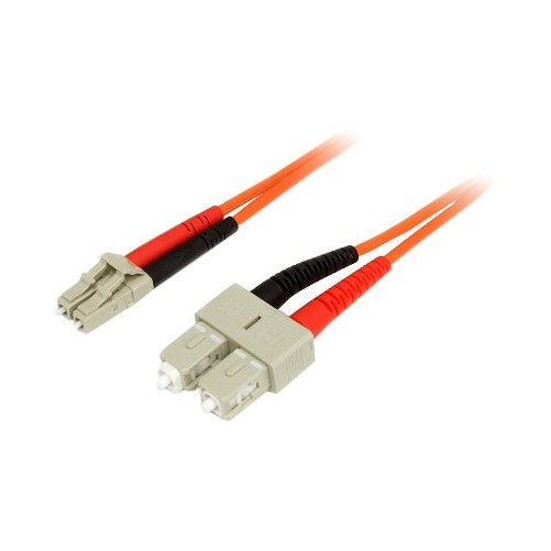 Startech FIBLCSC3 3M MULTIMODE FIBER OPTIC CABLE OM1 LC/SC 10G LSZH FIBER CABLE