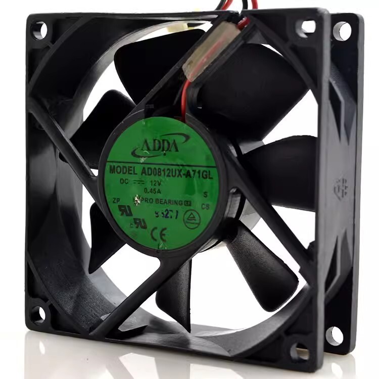 For ADDA AD0812UX-A71GL 12V 0.45A 8025 8CM Chassis Cooling Fan