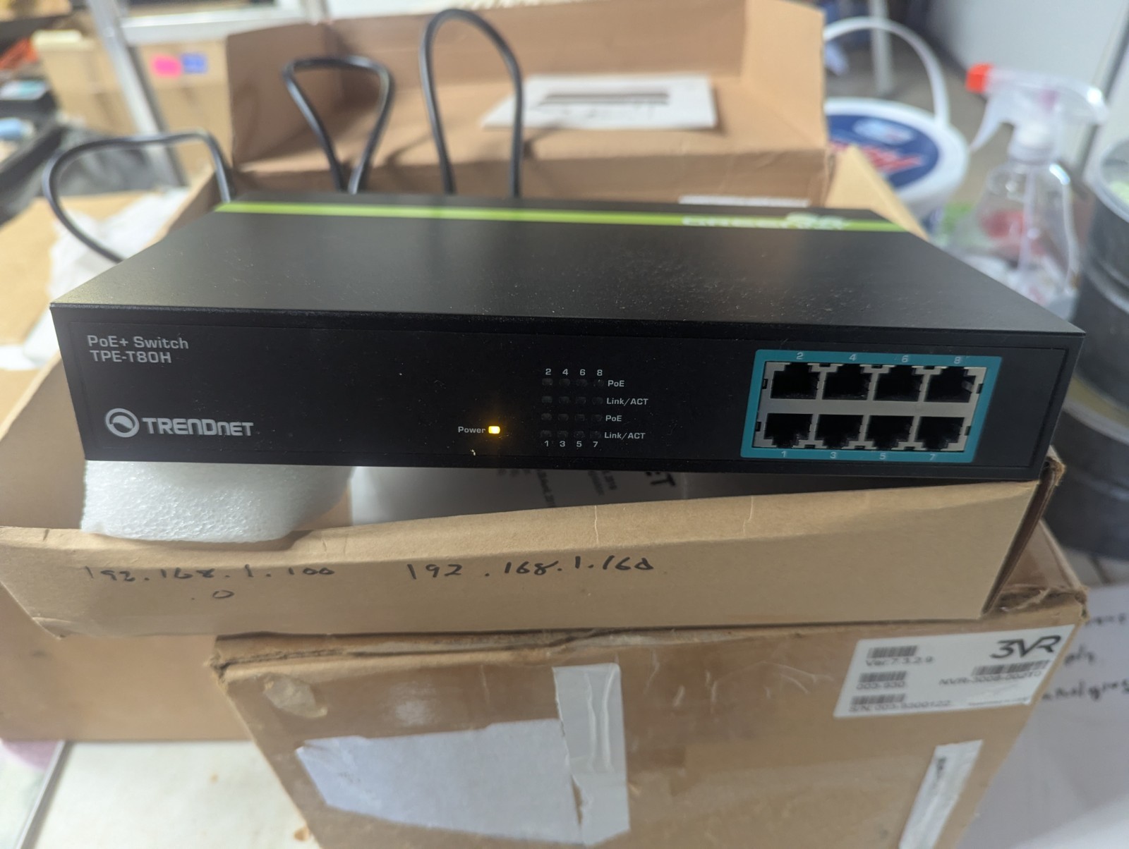TRENDnet TPE-T80H 8-Port Gigabit PoE+ Switch - Unmanaged Ethernet