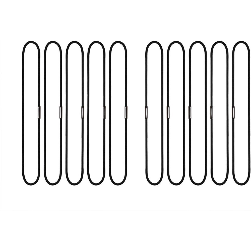 10Pcs Black Notebook Elastic Spring Bands Connecting Insert Refill Replacement
