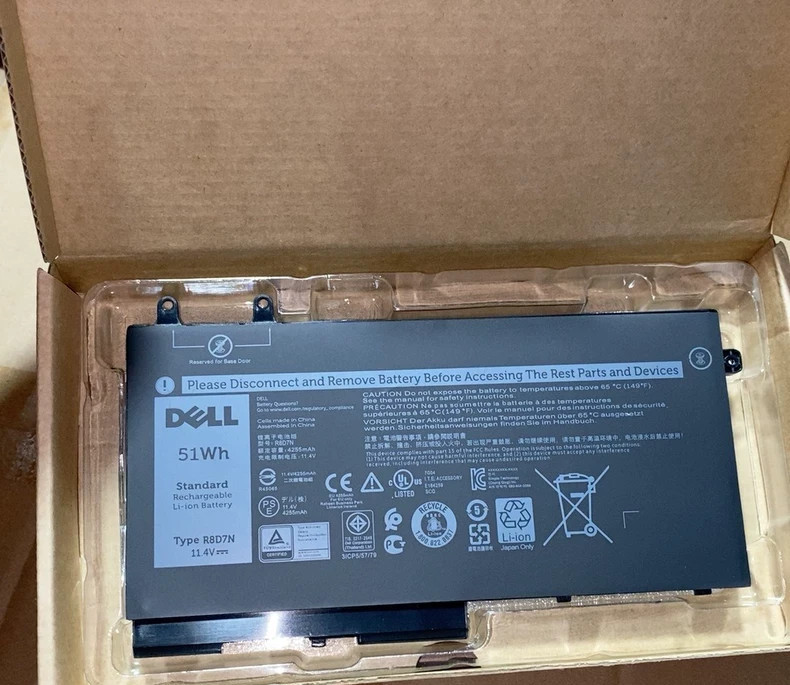 OEM R8D7N Battery For Dell Precision 3540 3550 Latitude 5400 5500 5510 5410 51Wh