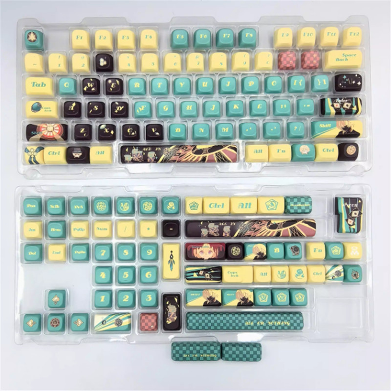 Honkai：Star Rail Aventurine PBT Keycaps FOA Height Keys for Mechanical Keyboard