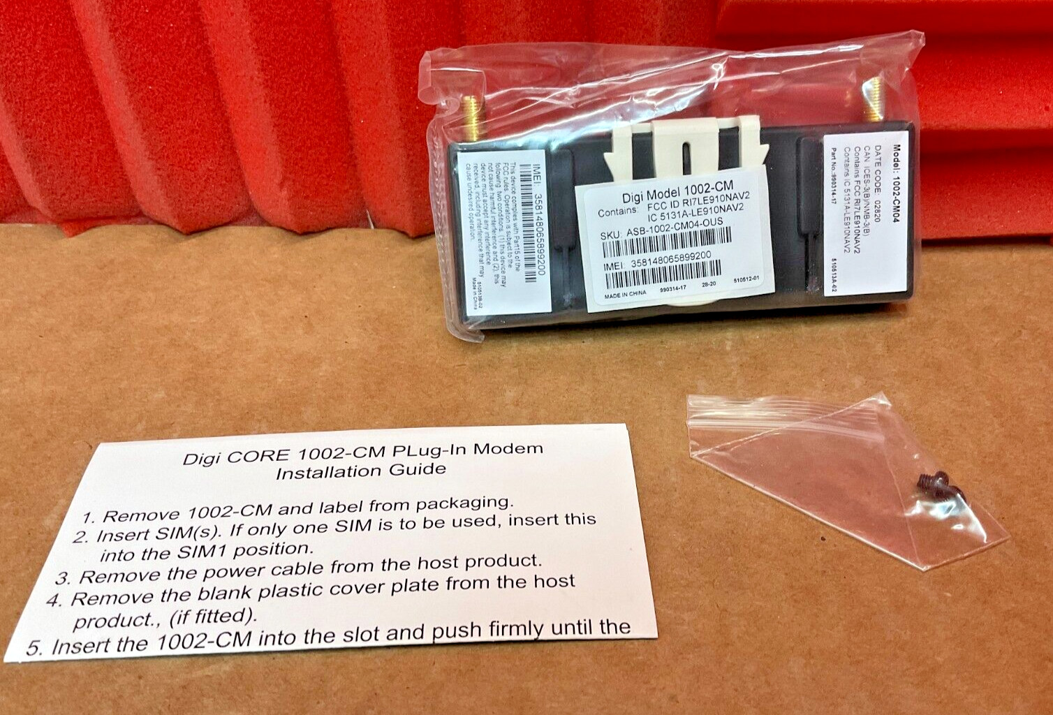 Digi Accelerated LTE Modem ASB-1002-CM04-OUS ✅❤️️✅❤️️ BRAND NEW SEALED