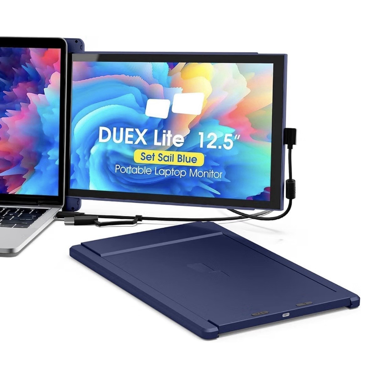 Mobile Pixels Duex Plus DS 12.5 FHD 1080P Laptop Screen Extender Black