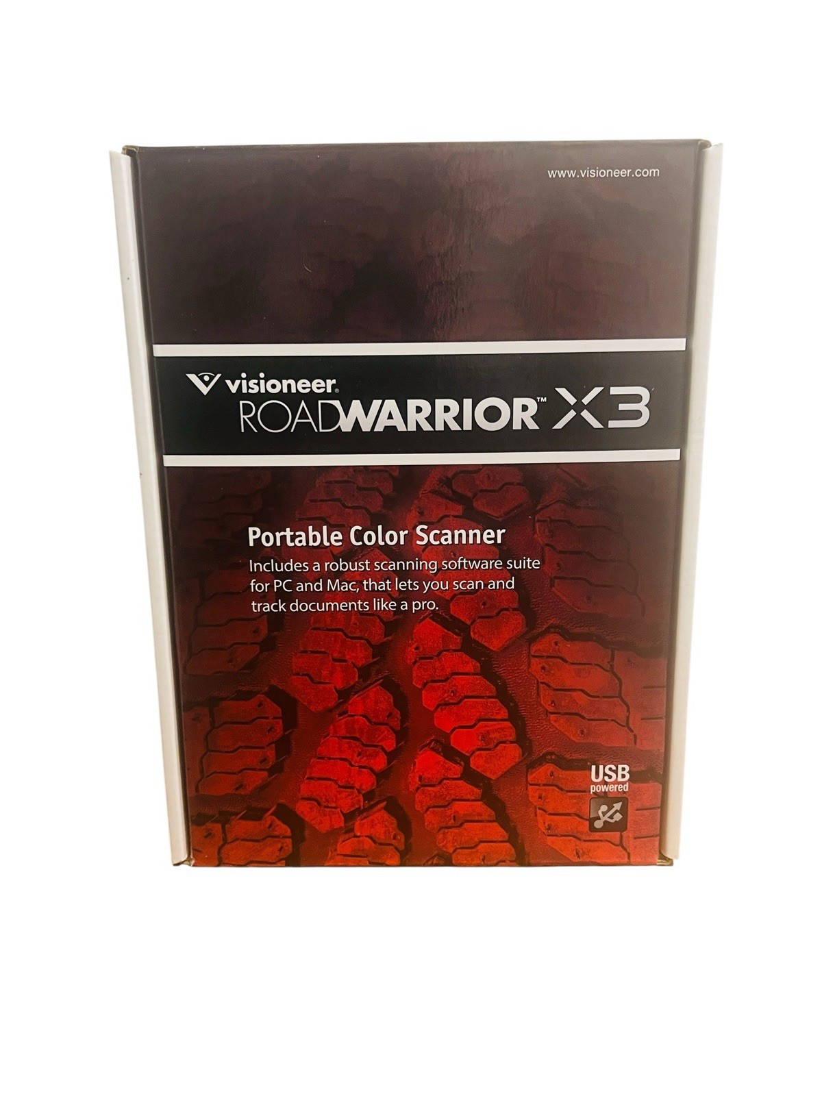 Visioneer RoadWarrior X3 Portable Color Scanner PC Mac USB Powered Sealed New