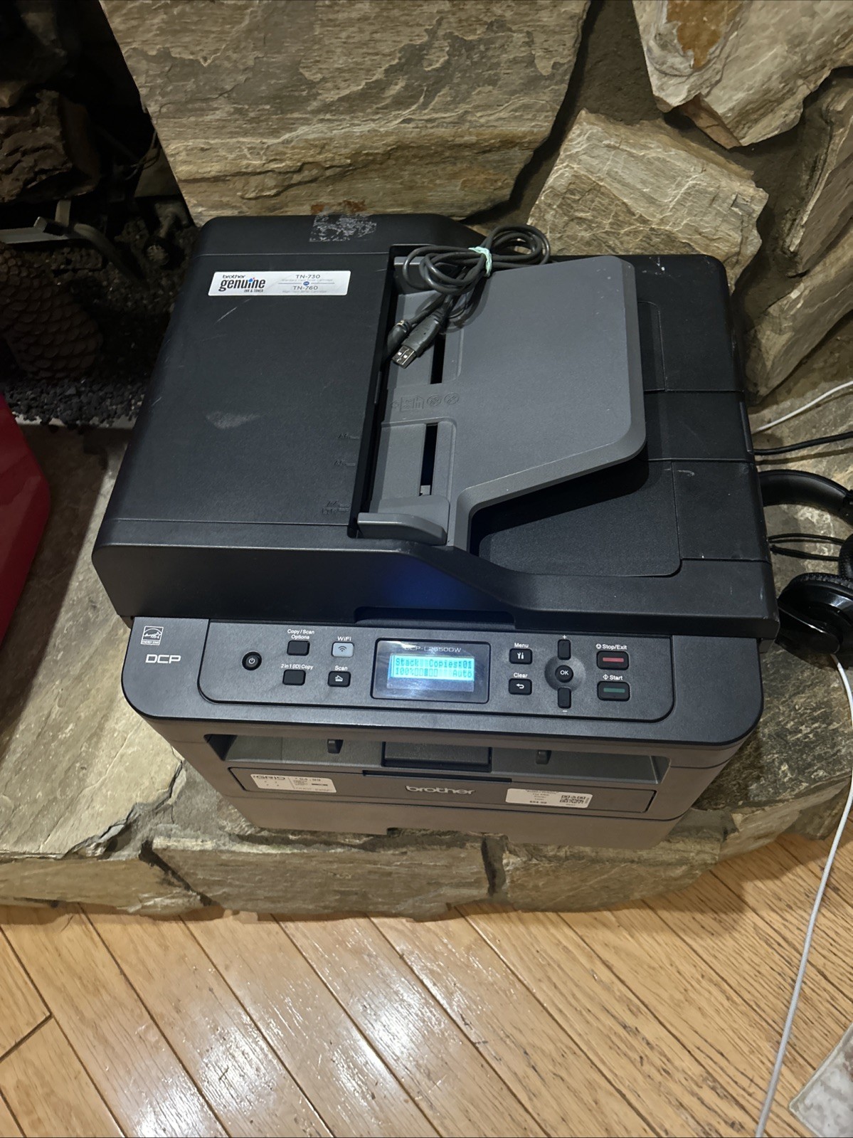 BROTHER DCP-L2550DW Laser Copier Printer L2550 Duplex Network 2k Page Count Low