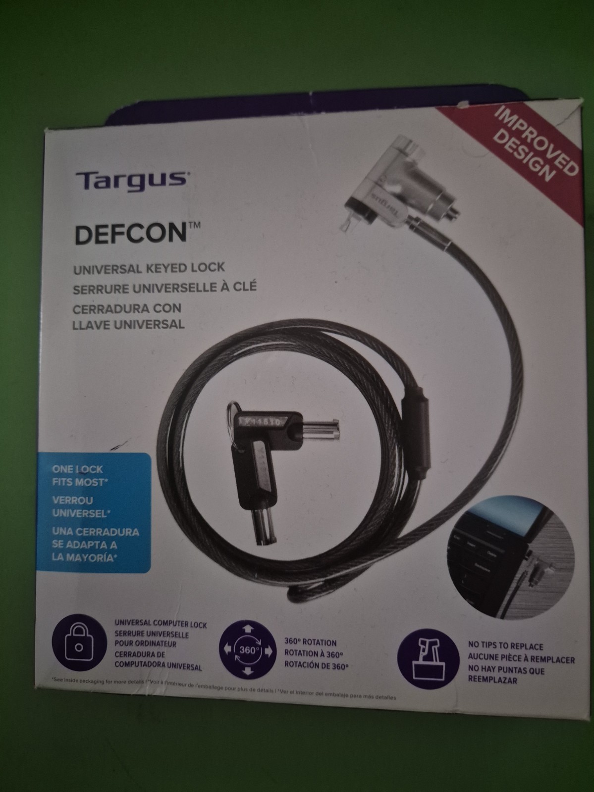 Targus Defcon Ultimate Universal Cable Lock 2m Silver