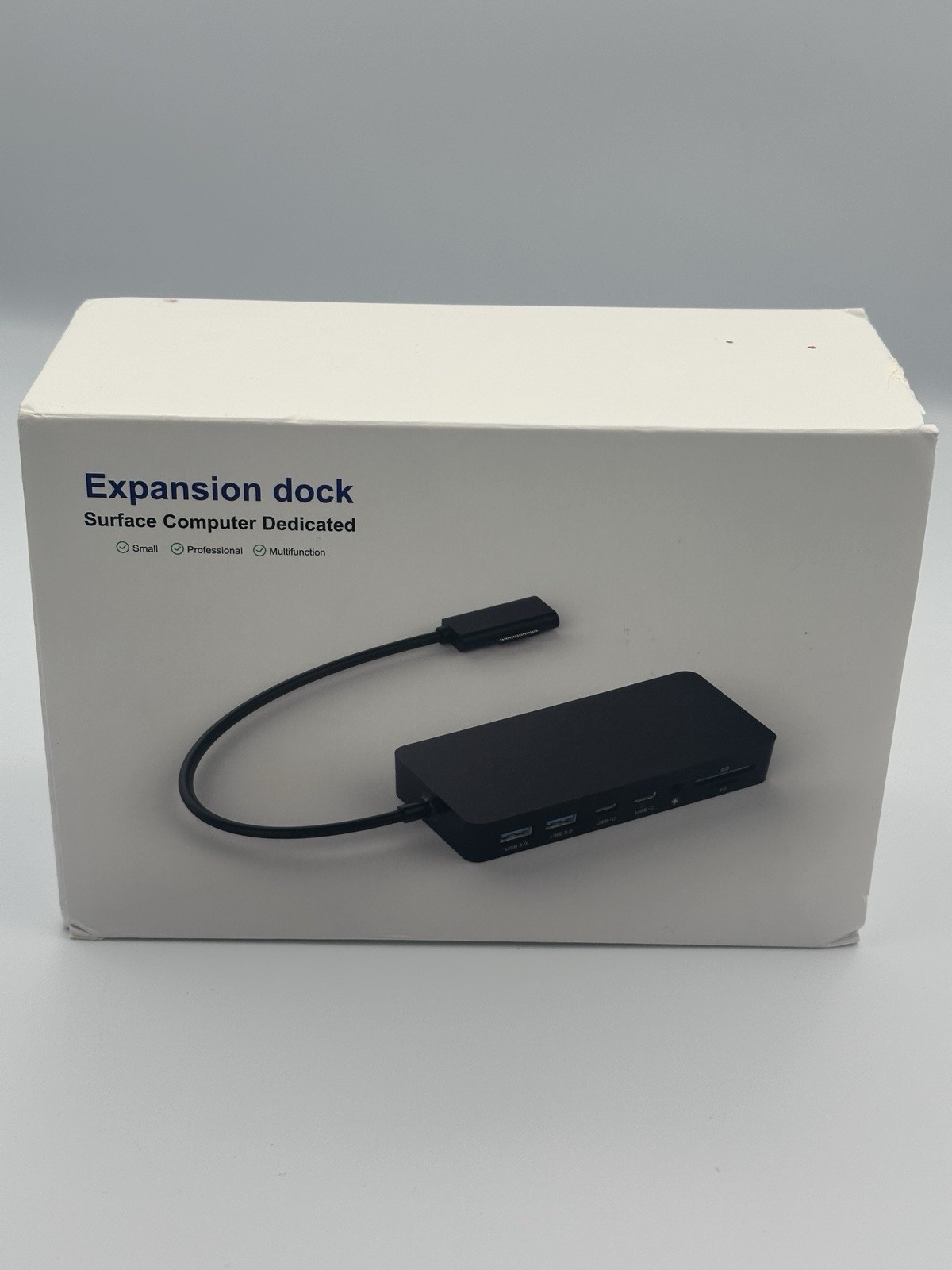 Magnetic Connect Docking Station for Microsoft Surface Pro/Laptop/Book Black