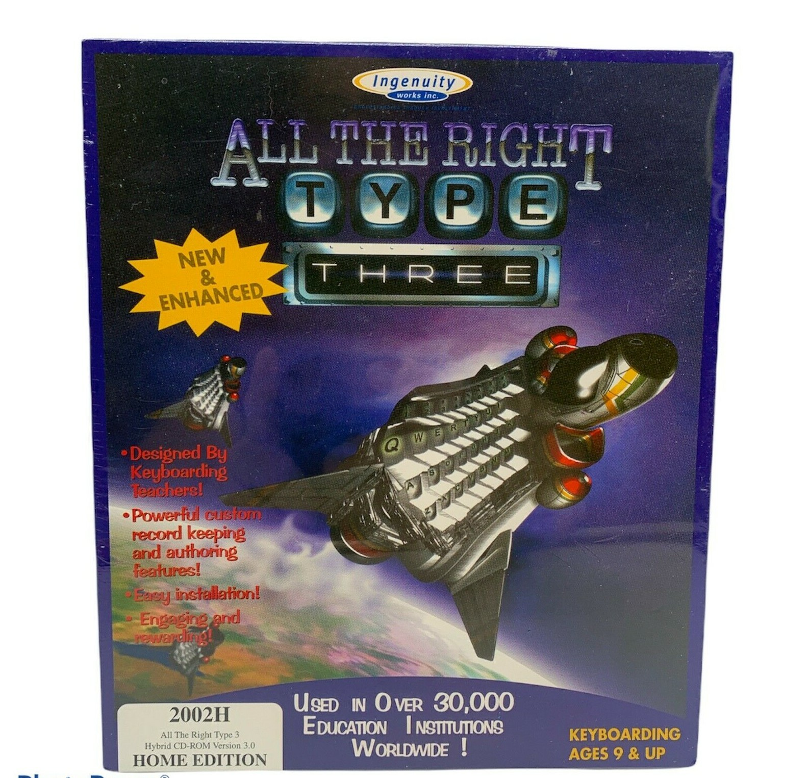 All The Right TYPE THREE Home Ed Plus CD-ROM Ingenuity Works Factory Sealed NEW
