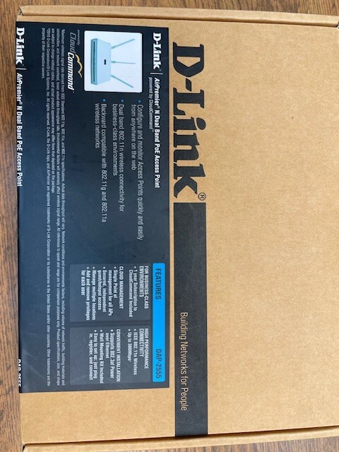 New - Open box. D-Link DAP-2555 AirPremier N Dual Band PoE Access Point.