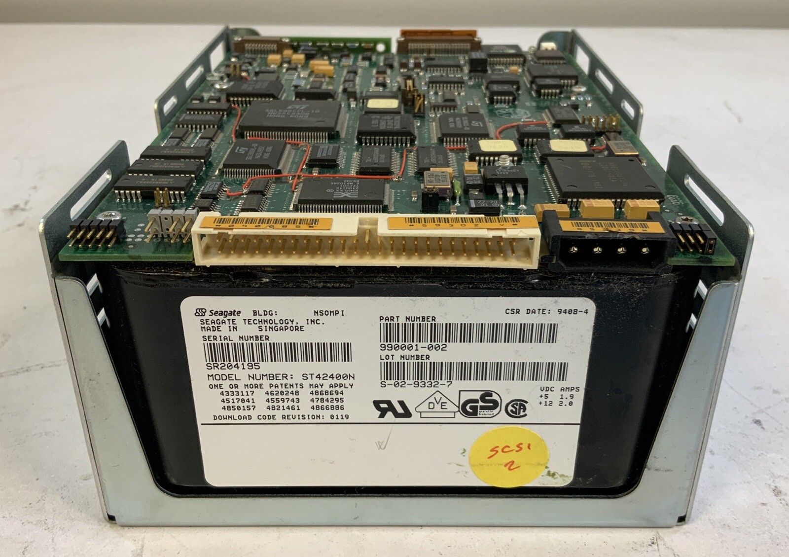 990001-002 - Seagate less than 4GB 5400 RPM SCSI 5.25" HDD-N5E