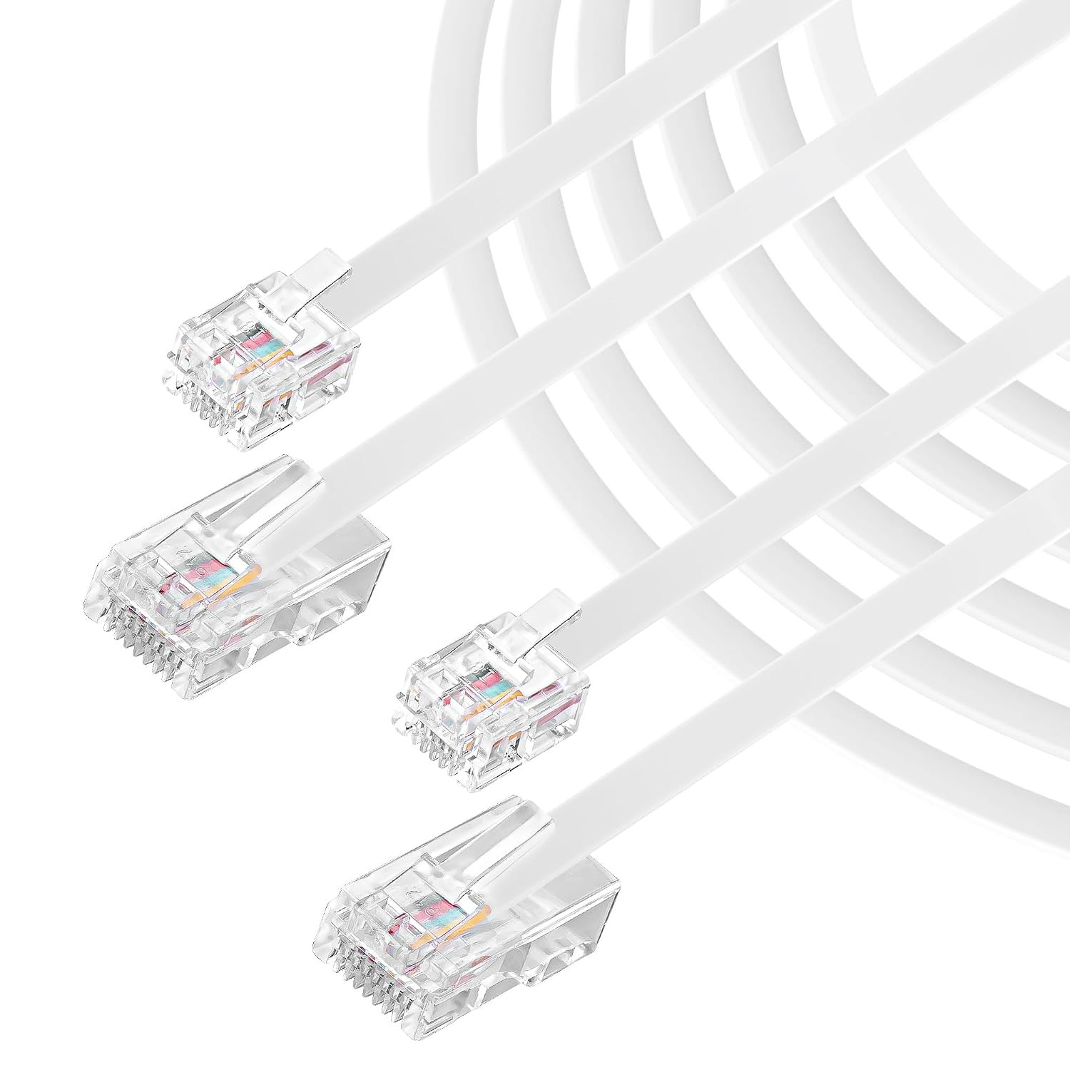 RJ11 Phone to RJ45 Ethernet Modem Data Cable - 2M/6.56FT
