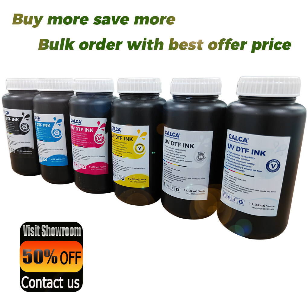 CALCA 1000ml UV DTF Ink For Printhead Crystal Label Sticker Printing Ink