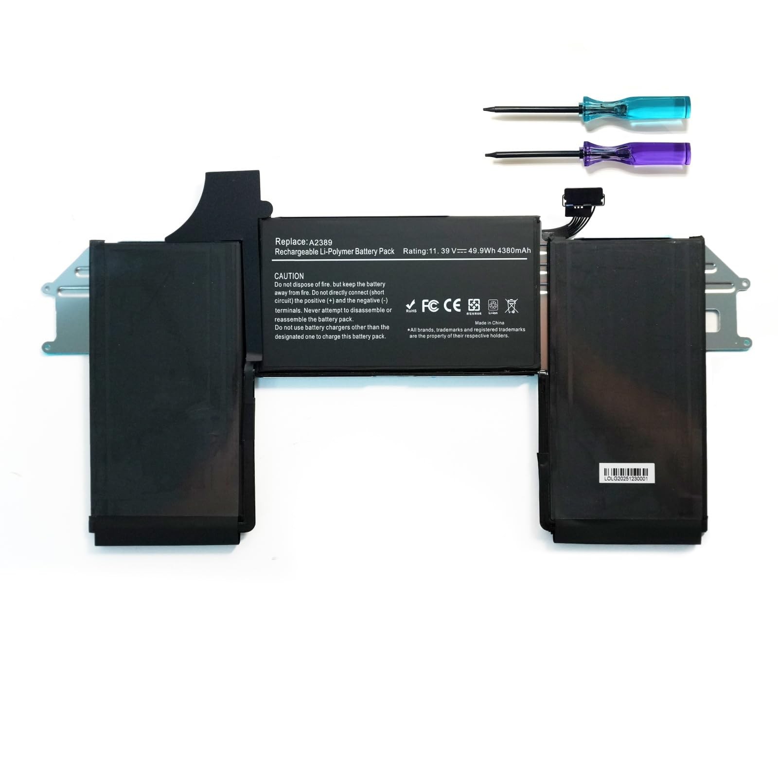 A2389 A2337 Laptop Battery with MacBook 13 Inch A2337 M1 2020 EMC 3598 MGN53L...