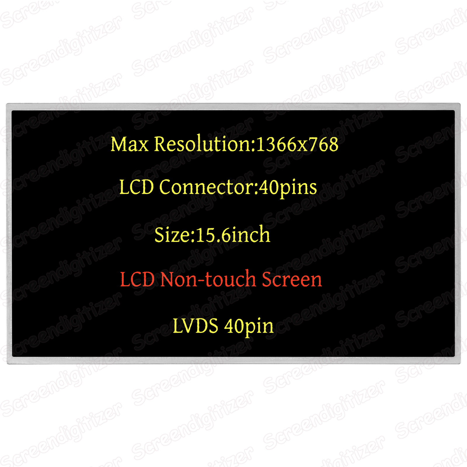 For LP156WH4(TL)(C1) 40 Pins Screen Replacement LCD LED Display