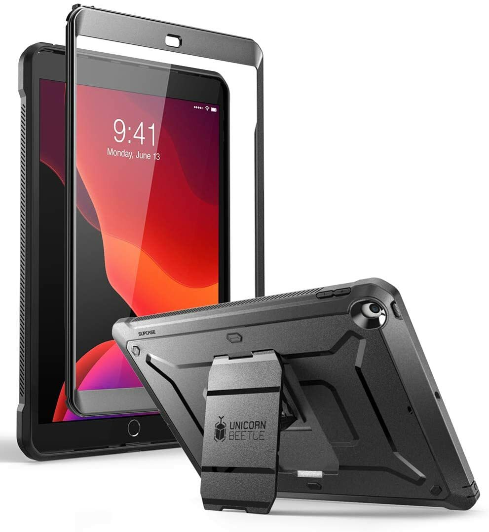 Genuine SUPCASE Case For Apple iPad 10.2 inch 2021 with Screen Stand Cover BLACK