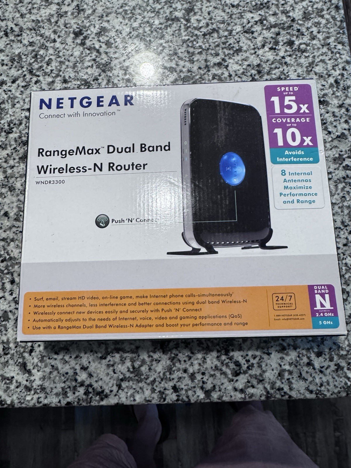 NETGEAR RANGEMAX DUAL BAND WIRELESS-N ROUTER WNDR3300
