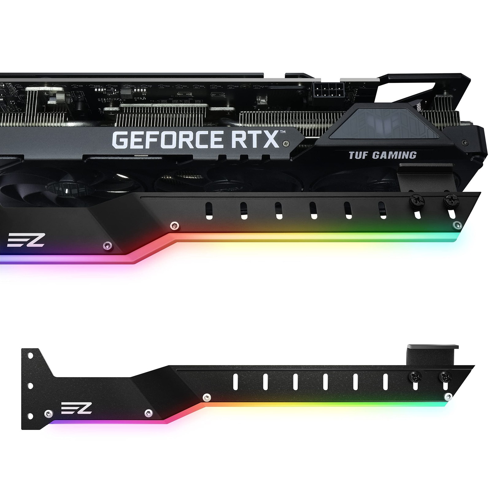 EZDIY-FAB 309EZ GPU Video Card Holder Support Bracket ARGB Black