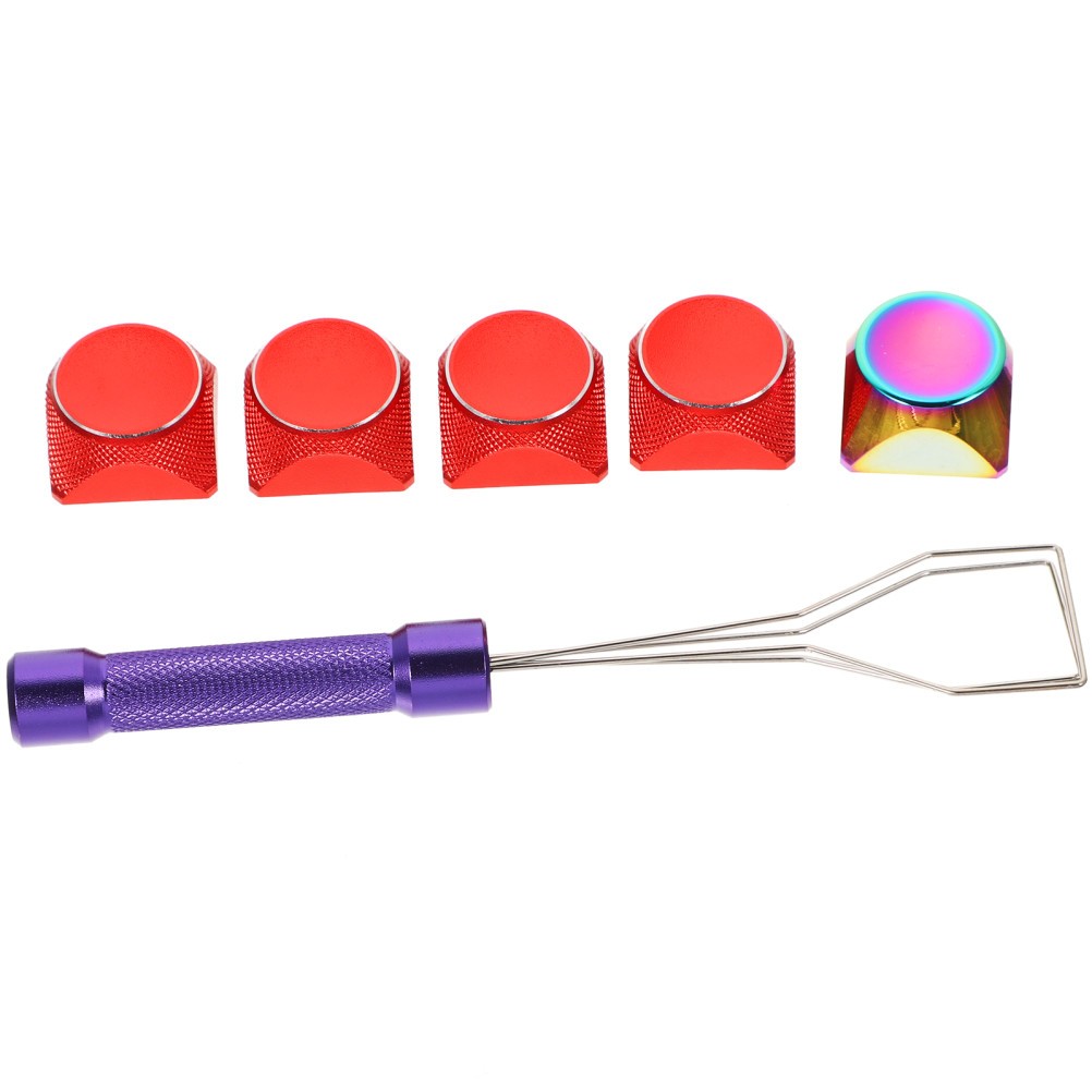 Colorful Aluminum Metal Keycap Set Replacement for Mechanical Keyboard