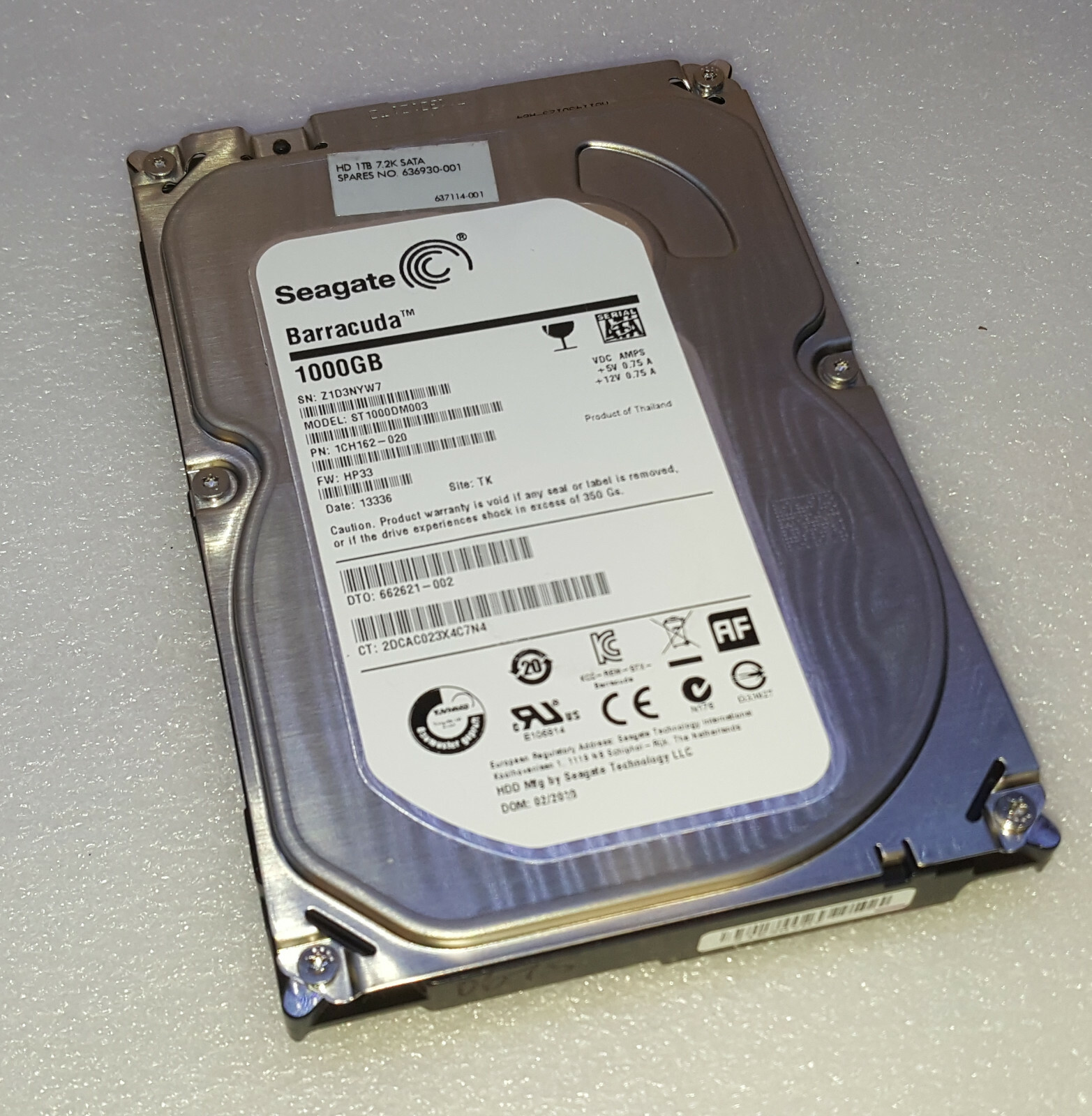 HP Envy 700-030  - 1TB SATA Hard Drive with Windows 10 Home 64-Bit