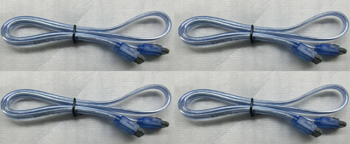 4-Pack Lot SATA Serial ATA Set of 4X Cables 22 inch 4pc Bundle D79874-001
