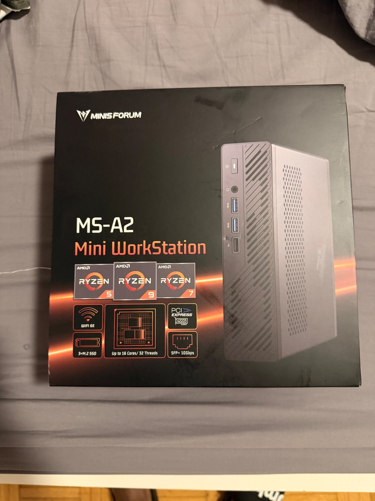 MINISFORUM MS-A2 Mini PC – Ryzen 9 9955HX – 96GB RAM – 2TB SSD – Dual 10G SFP+