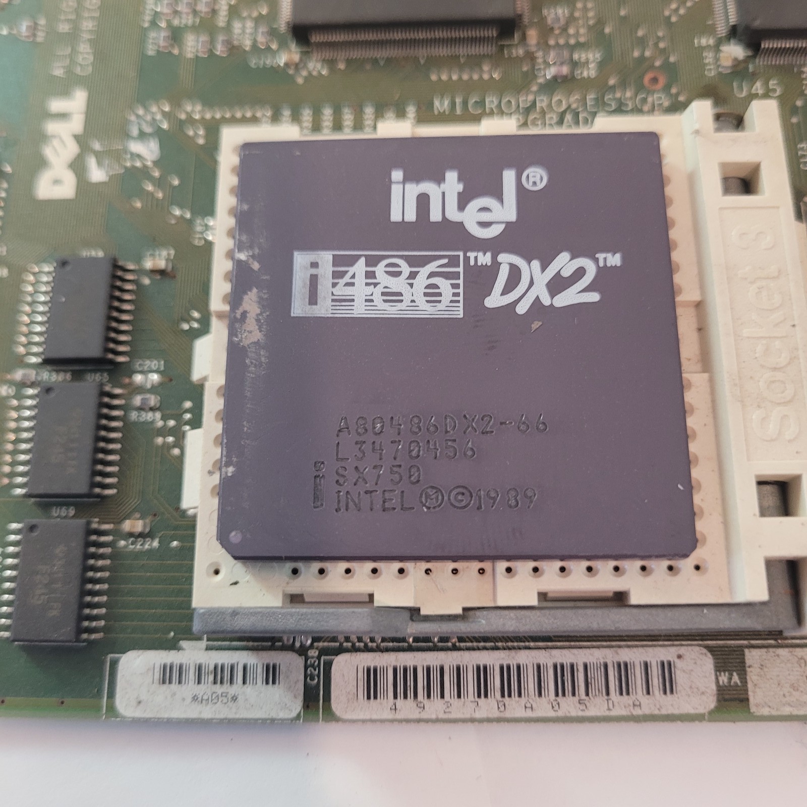 Intel SX750 WORKS i486 DX2-66 A80486DX2-66 CPU Processor Socket 3 Vtg