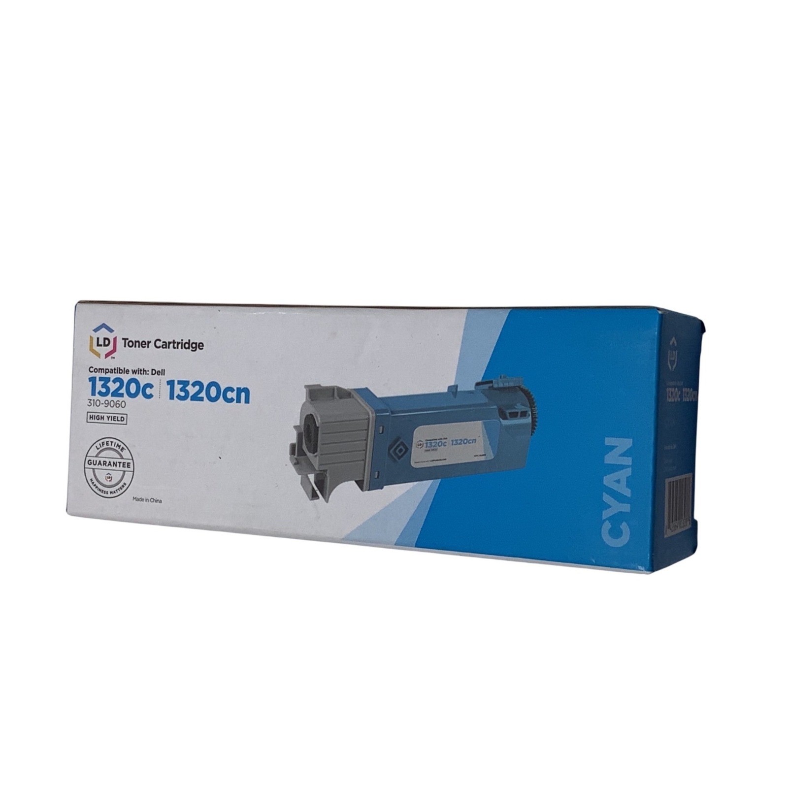 LD Toner Cartridge Compatible With Dell 1320C 1320Cn Cyan Replacement High Yield