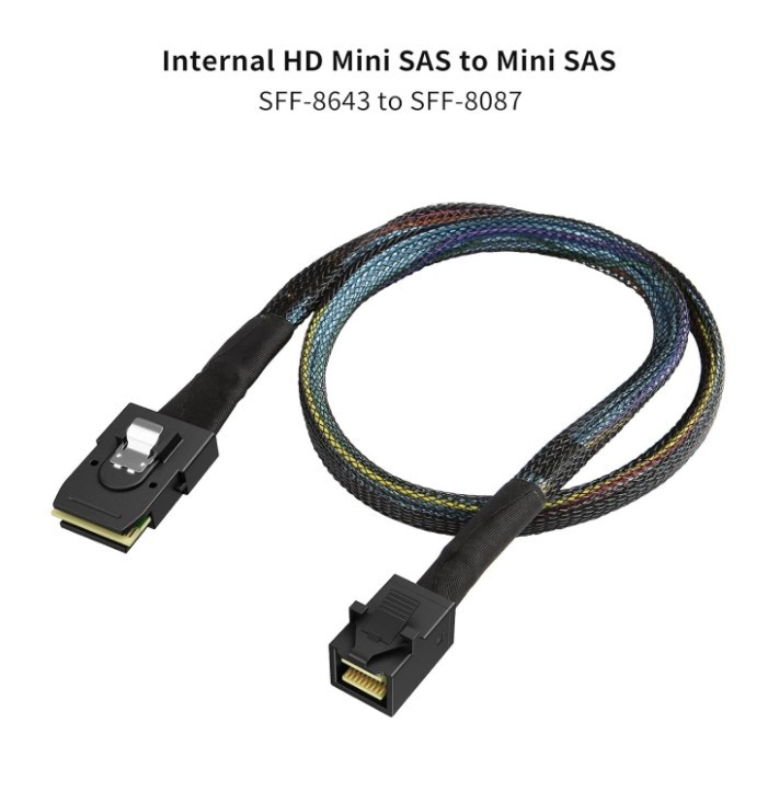 100cm CableCreation Internal Mini SAS HD Cable, 3.3FT SFF-8643 to 36Pin SFF-8087