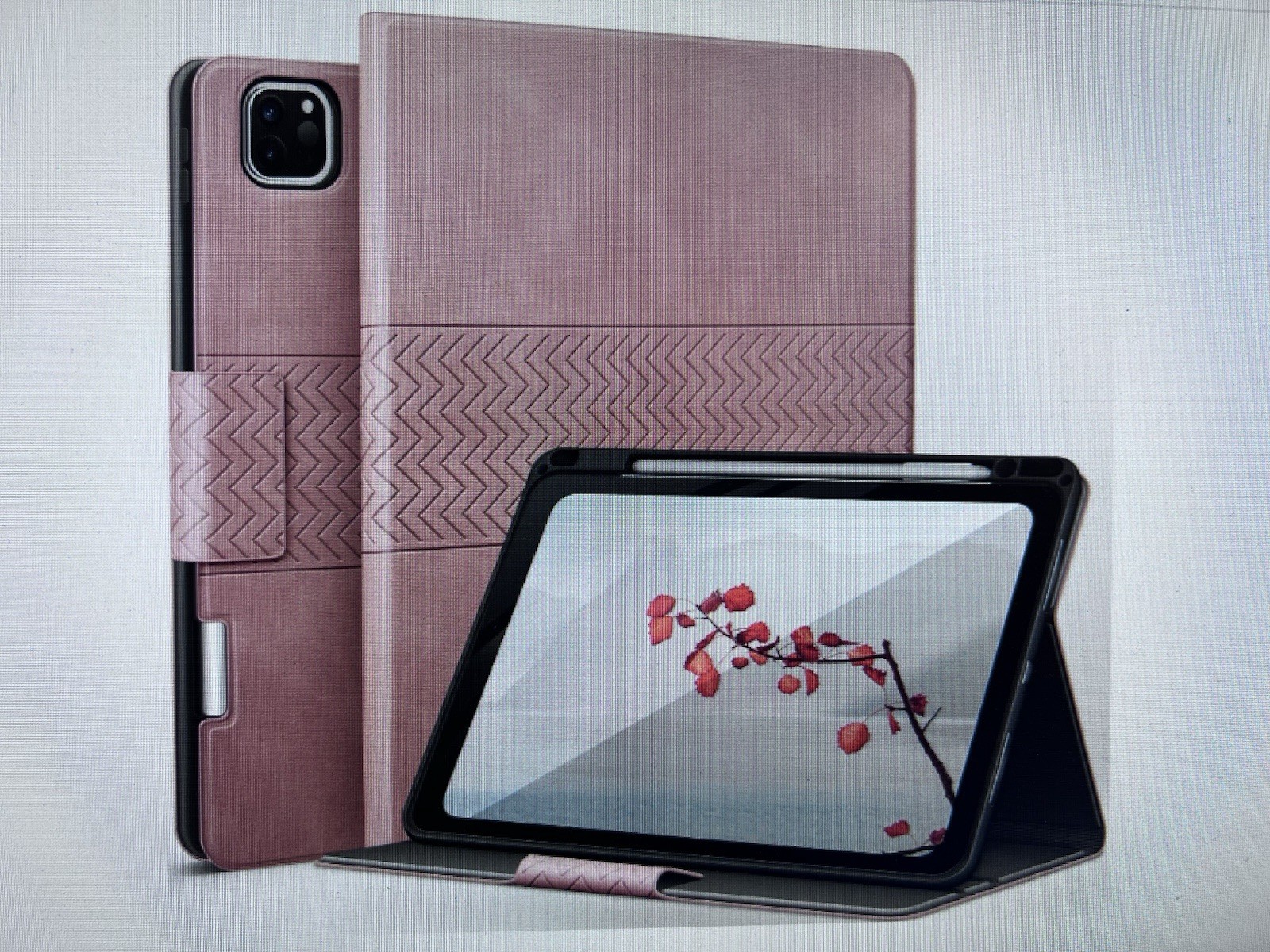 Ipad Pro 11 Case Pink Faux Leather 2022 4th Generation, 3rd/2nd/1st BNIB Auaua