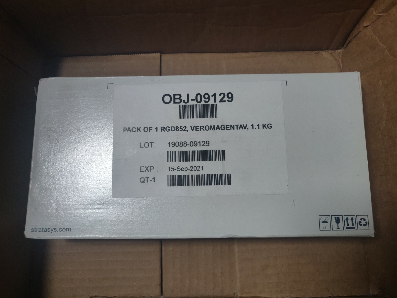 Stratasys OBJ-09129 RGD852 Vero MAGENTA 3D Printer Brand New in Box 