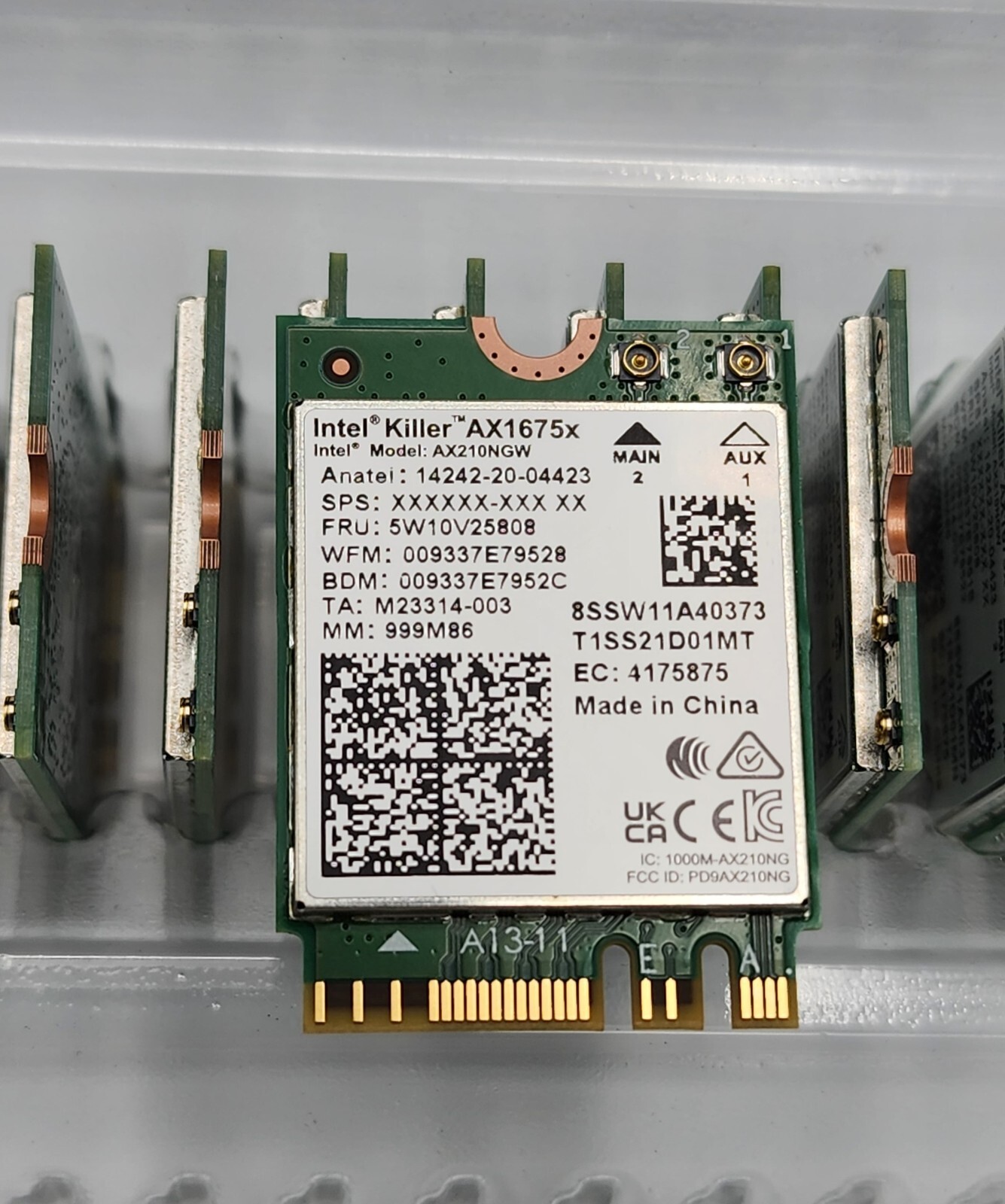 Intel Killer 6E AX1675x 1675 x Tri Band AX210  BT 5.2 WiFi MSI GE75 RAIDER 9SE