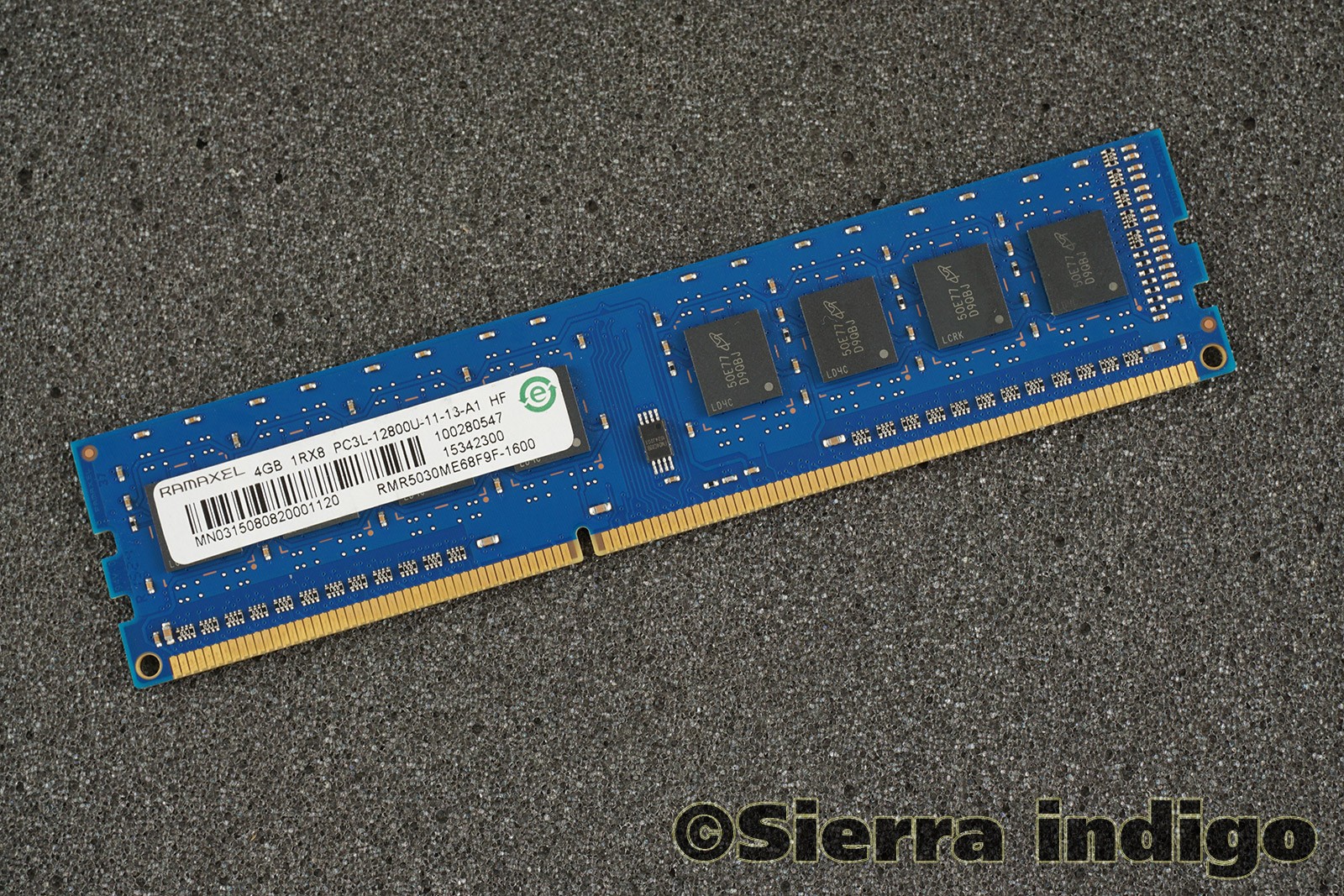 RAMAXEL RMR5030ME68F9F-1600 PC3L-12800U-11-13-A1 4GB Memory RAM DDR3-1600MHz