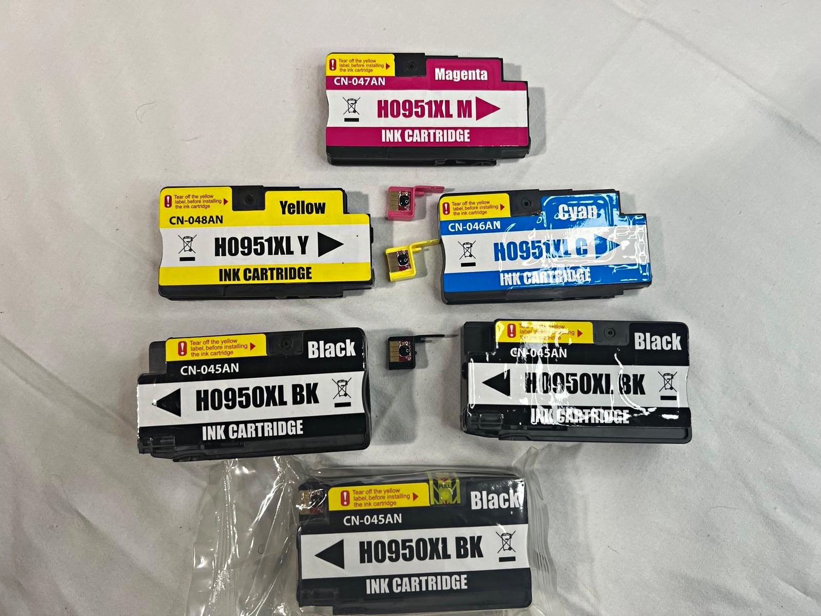 HP 950XL 951XL Compatible Inkjet Cartridge Set Lot 6 BK/C/M/Y