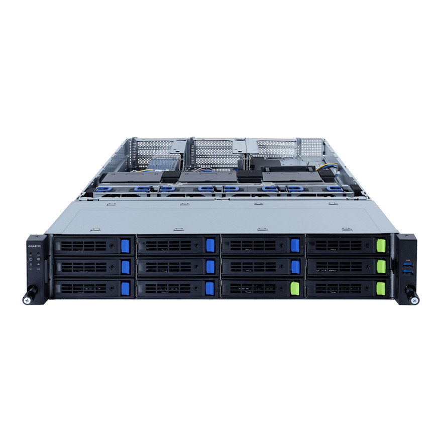 Gigabyte Rack Server R282-Z96+2x EPCY 7542 = 32-Core 8x 3.5" 4x U.2 2x 1600W PSU