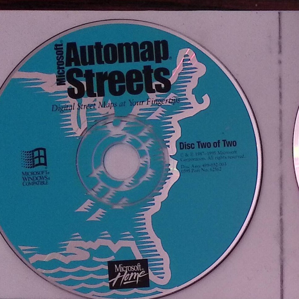 Microsoft Automap Streets Disc Two of Two