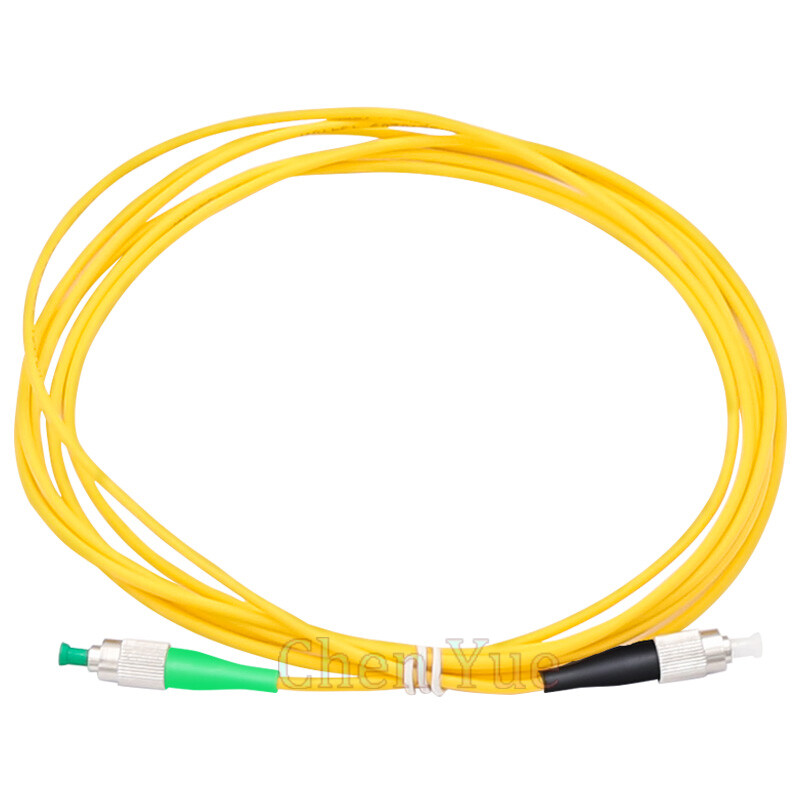5pcs 5M PVC SM Simplex FC/APC-FC/UPC Fiber Optic Jumper Cable Fiber Patch Cord 