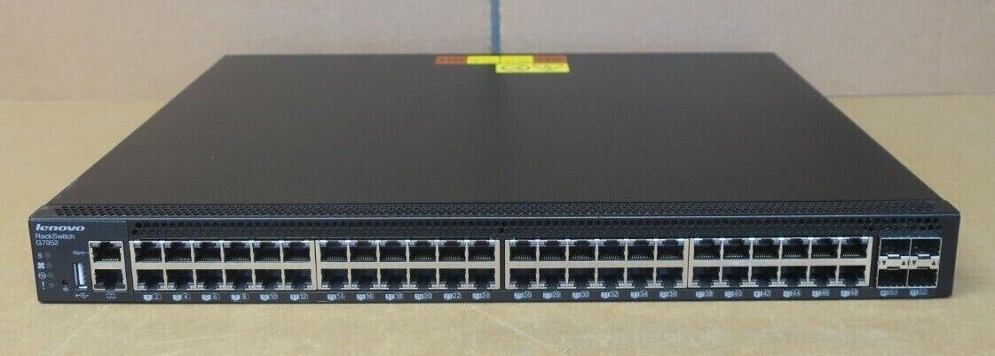 Lenovo RackSwitch G7052 7159-HCS 48x 1GbE + 4x 1/10Gb SFP+ Port Switch 00MY224
