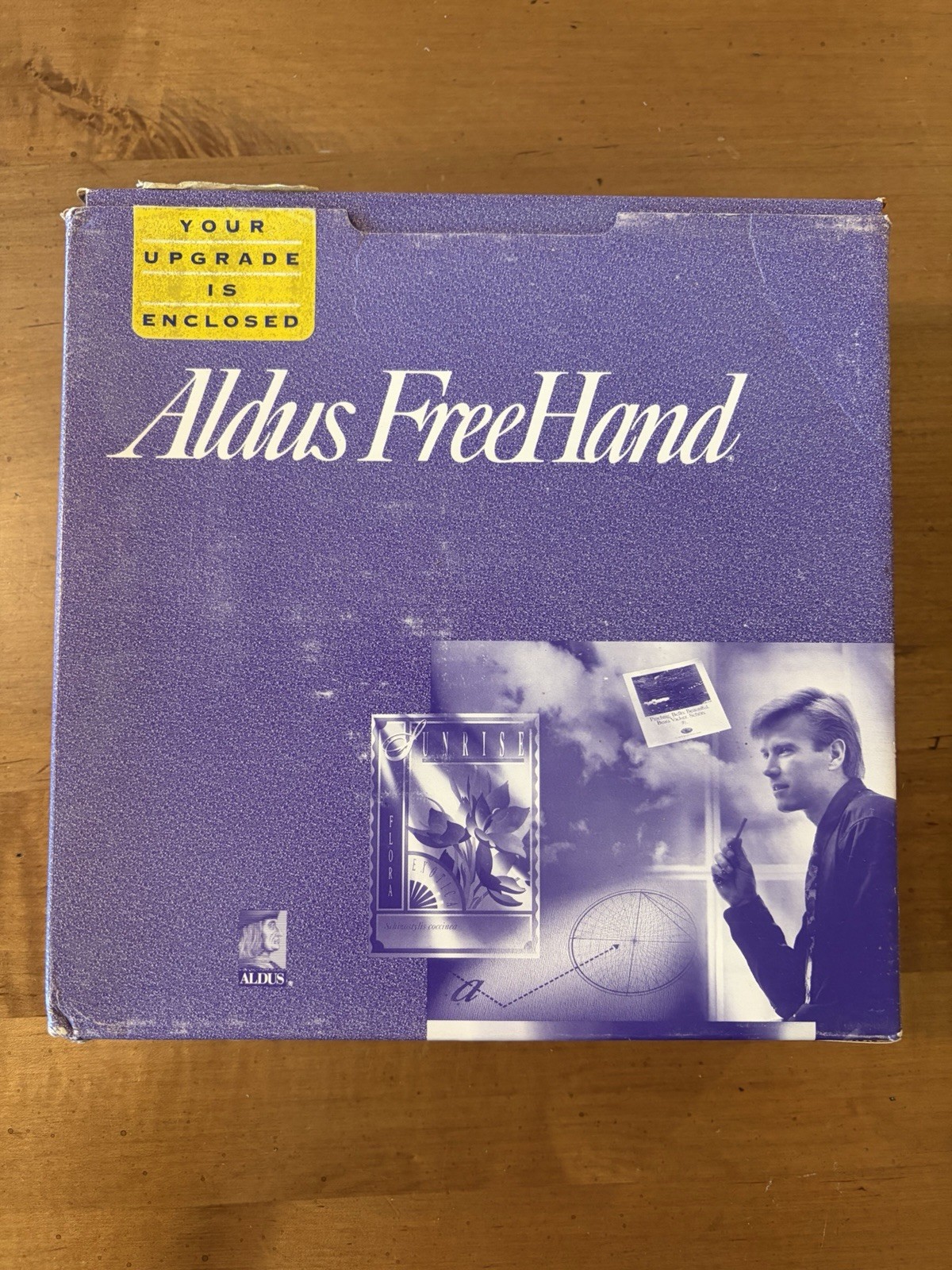 Aldus FreeHand 3.0 Macintosh Vintage Graphics Software 4 Floppy Disks Box