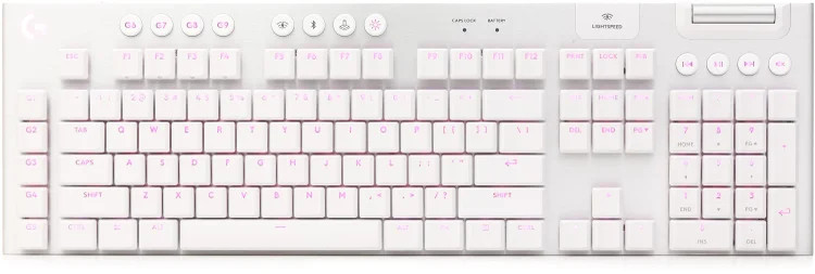Logitech G915 X Lightspeed Wireless Gaming Keyboard - White, Tactile