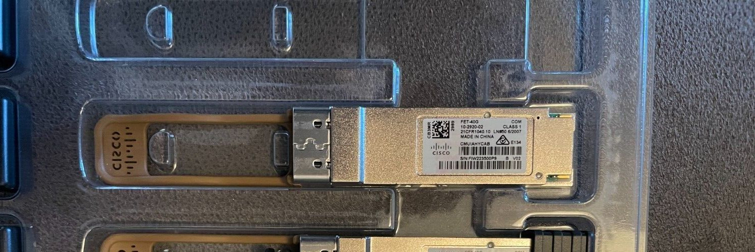 Genuine Cisco FET-40G ORIGINAL QSFP 40G Fiber Optical Transceiver Module