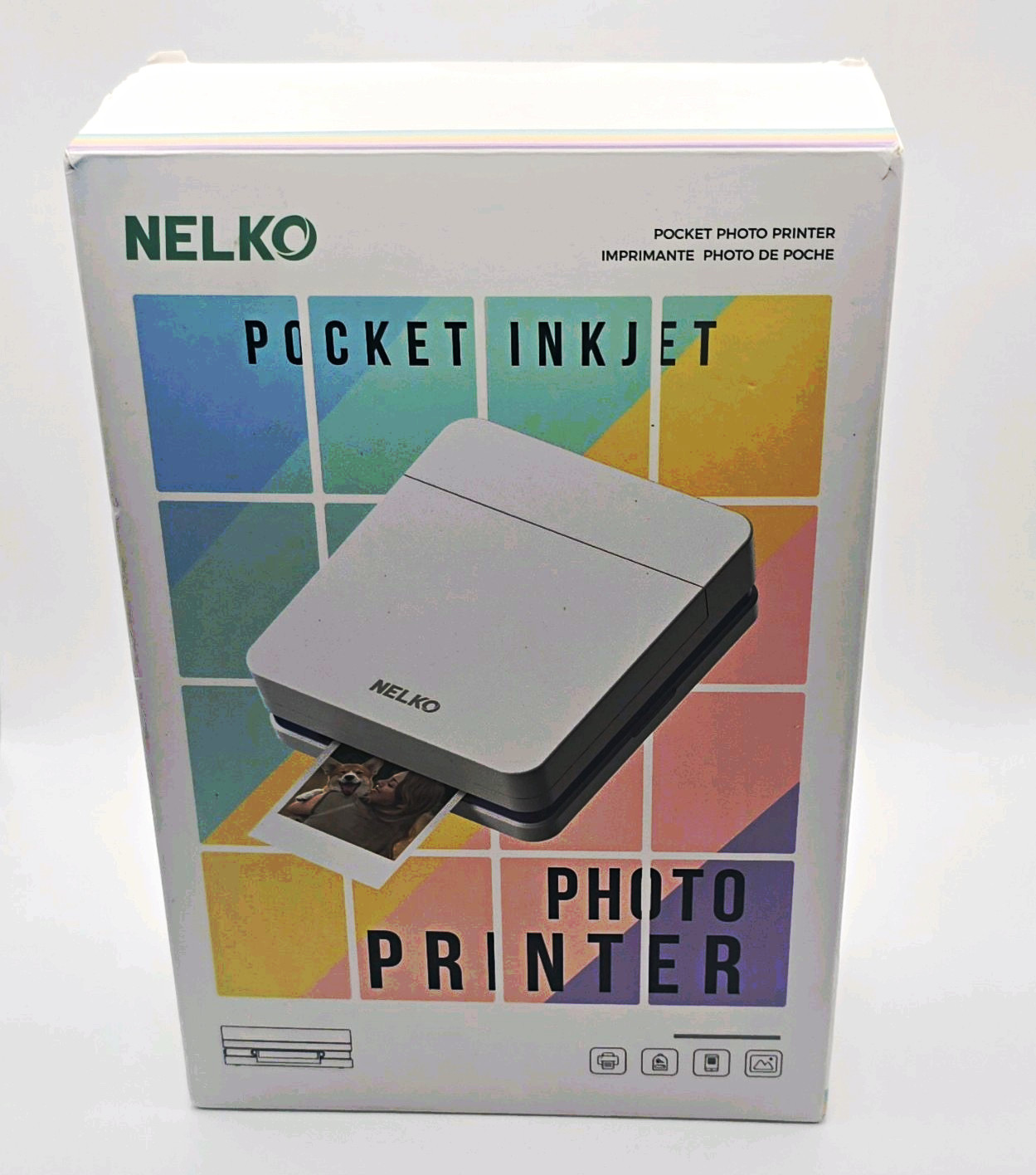 NELKO Pocket Inkjet PP01 Portable Color Photo Printer 600dpi USB-C 10x15cm