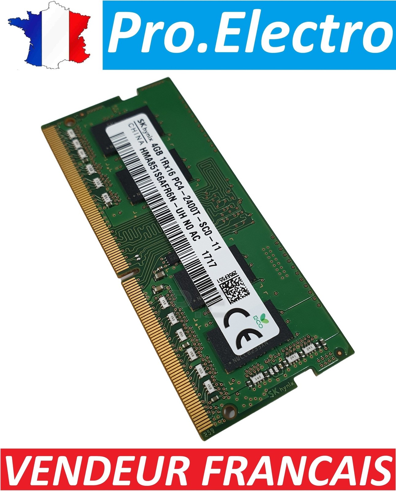 PRO ELECTRO RAM Memory Stick SKhynix DDR4 4Gb PC4-2400T-SC0-11
