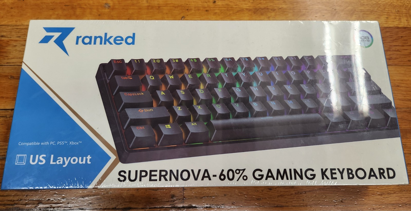 NEW Ranked N60 Nova 60% Mechanical Gaming Multi Color Backlit Keyboard