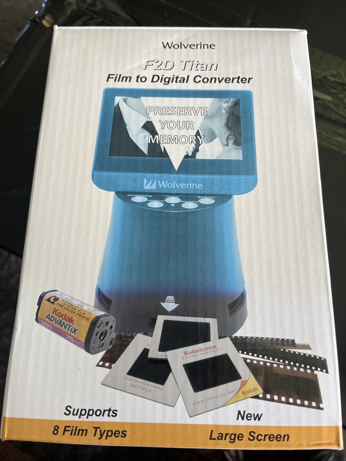 Wolverine F2D Titan Film To Digital Converter 8 Film Types New