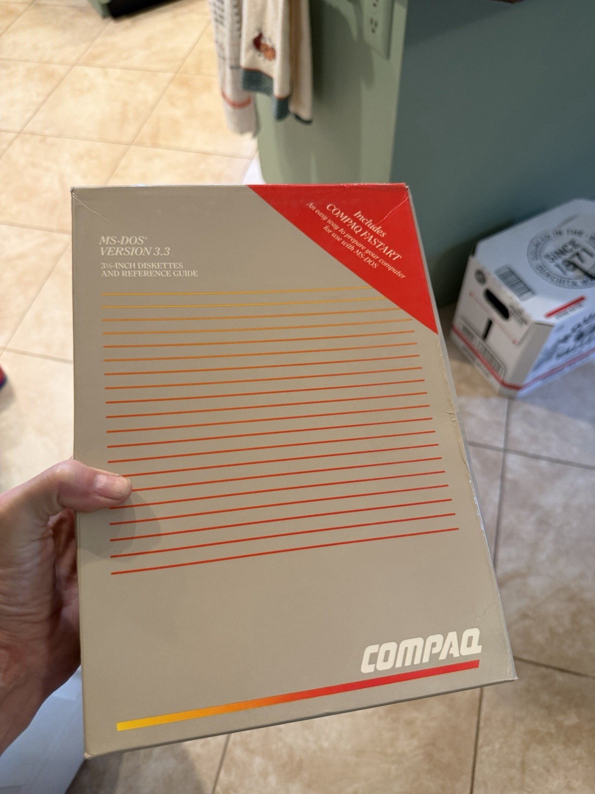 Vintage Compaq MS-DOS 3.3 Software 3.5” Diskettes NEW Factory Sealed Big Box